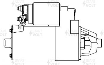 10 999 р. Стартер (V-1.8L/2.0L, 1,4кВт) STARTVOLT Ford Mondeo Mk1,BNP универсал (1992-1996)  с доставкой в г. Екатеринбург. Увеличить фотографию 6