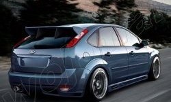 Задний бампер EVO Ford Focus 2 хэтчбэк 3 дв. рестайлинг (2007-2011)