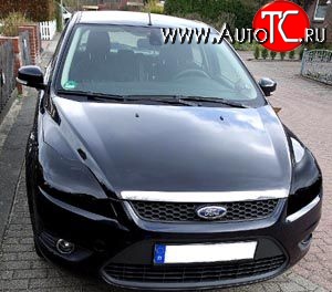 1 484 р. Темная защита передних фар NovLine Ford Focus 2 хэтчбэк 3 дв. рестайлинг (2007-2011)  с доставкой в г. Екатеринбург