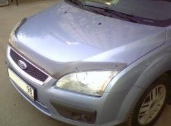 Дефлектор капота NovLine (прозрачный) Ford Focus 2 хэтчбэк 5 дв. дорестайлинг (2004-2008)