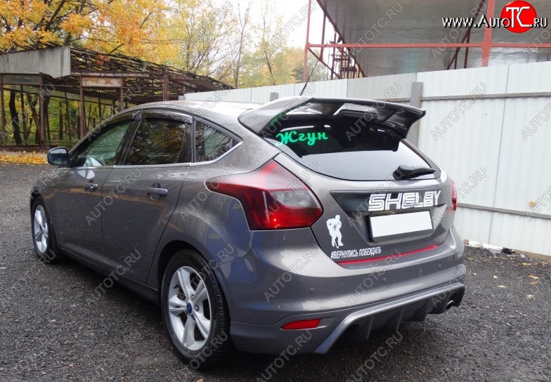 6 399 р. Спойлер RS Ford Focus 3 хэтчбэк дорестайлинг (2010-2015) (Неокрашенный)  с доставкой в г. Екатеринбург