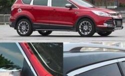 13 299 р. Накладки на окна и стойки дверей СТ Ford Kuga 2 дорестайлинг (2013-2016) (Неокрашенные)  с доставкой в г. Екатеринбург. Увеличить фотографию 2