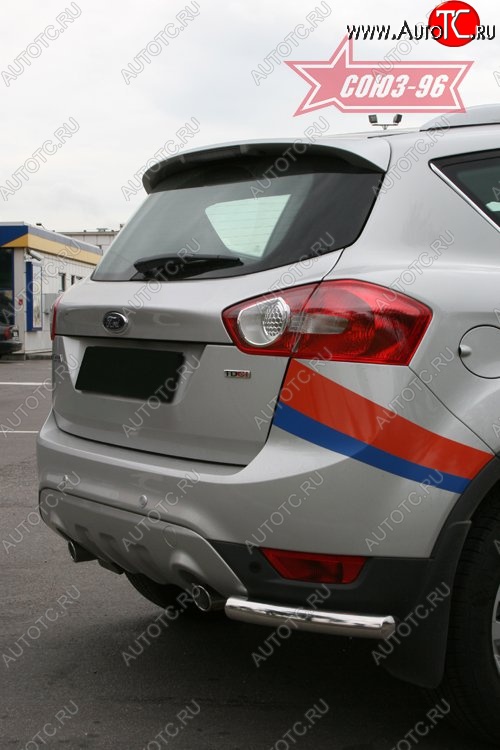 7 649 р. ЗЗащита заднего бампера Souz-96 (d60 mm) Ford Kuga 1 (2008-2013)  с доставкой в г. Екатеринбург