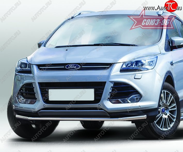 14 264 р. Защита переднего бампера одинарная Souz-96 Premium High (d42) Ford Kuga 2 дорестайлинг (2013-2016)  с доставкой в г. Екатеринбург