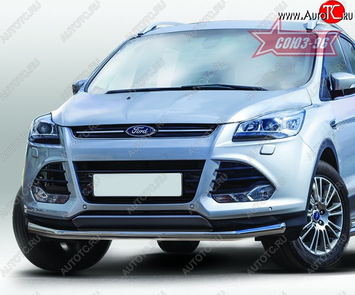 14 669 р. Защита переднего бампера одинарная Souz-96 Premium Low (d60)  Ford Kuga  2 (2013-2016) дорестайлинг  с доставкой в г. Екатеринбург