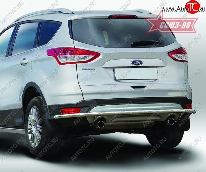 14 264 р. Защита заднего бампера Souz-96 (d42) Long Ford Kuga 2 дорестайлинг (2013-2016)  с доставкой в г. Екатеринбург