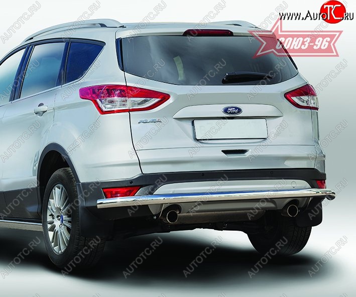 15 029 р. Защита заднего бампера Souz-96 Long (d60) Ford Kuga 2 дорестайлинг (2013-2016)  с доставкой в г. Екатеринбург