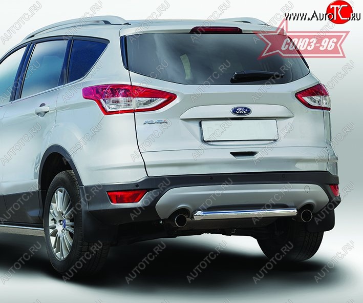 13 679 р. Защита заднего бампера Souz-96 (d60) Ford Kuga 2 дорестайлинг (2013-2016)  с доставкой в г. Екатеринбург