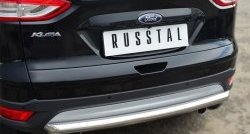 11 999 р. Одинарная защита заднего бампера из трубы диаметром 63 мм Russtal Ford Kuga 2 дорестайлинг (2013-2016)  с доставкой в г. Екатеринбург. Увеличить фотографию 2