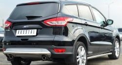 11 999 р. Одинарная защита заднего бампера из трубы диаметром 63 мм Russtal Ford Kuga 2 дорестайлинг (2013-2016)  с доставкой в г. Екатеринбург. Увеличить фотографию 4