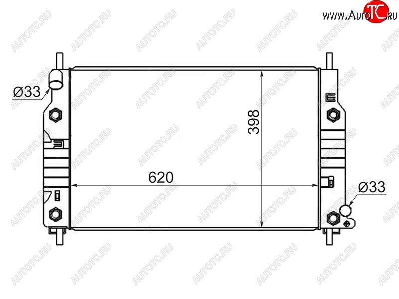 10 399 р. Радиатор двигателя SAT (пластинчатый, АКПП, 1.6 / 1.8 / 2.0) Ford Mondeo Mk1,BNP универсал (1992-1996)  с доставкой в г. Екатеринбург