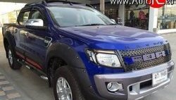 22 299 р. Комплект накладок на колёсные арки Bushwacker Ford Ranger DoubleCab дорестайлинг (2011-2016) (без крепежа, Неокрашенные)  с доставкой в г. Екатеринбург. Увеличить фотографию 4