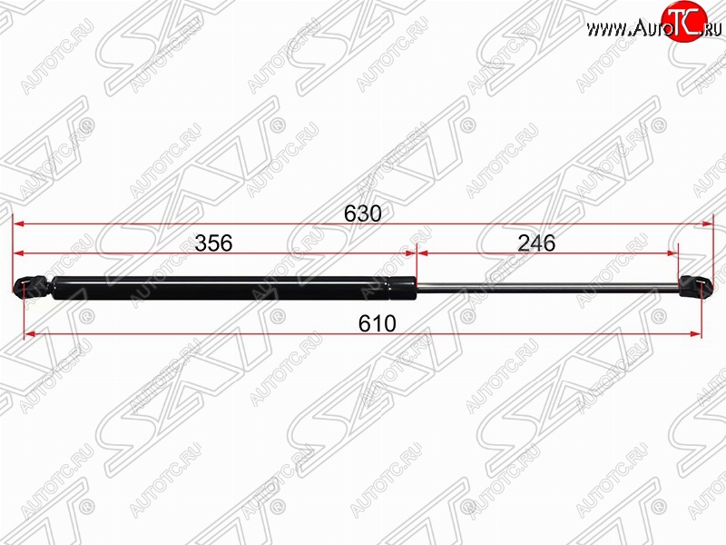 699 р. Упор крышки багажника SAT (газовый)  Ford S-Max  1 (2006-2015) дорестайлинг, рестайлинг  с доставкой в г. Екатеринбург