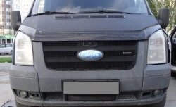 1 749 р. Сетка в решетку радиатора Russtal  Ford Transit (2006-2014) цельнометаллический фургон (черная)  с доставкой в г. Екатеринбург. Увеличить фотографию 1