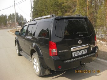 2 379 р. Передние брызговики NovLine 2 шт. Nissan Pathfinder R51 рестайлинг (2009-2014)  с доставкой в г. Екатеринбург. Увеличить фотографию 2