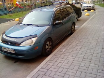 2 819 р. Пластиковые пороги Sport V2 Ford Focus 1 седан дорестайлинг (1998-2002)  с доставкой в г. Екатеринбург. Увеличить фотографию 3