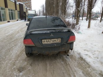 3 999 р. Средний спойлер 2.0 стандарт Mitsubishi Lancer 9 2-ой рестайлинг седан (2005-2009) (Без места под стоп-сигнал, Неокрашенный)  с доставкой в г. Екатеринбург. Увеличить фотографию 8