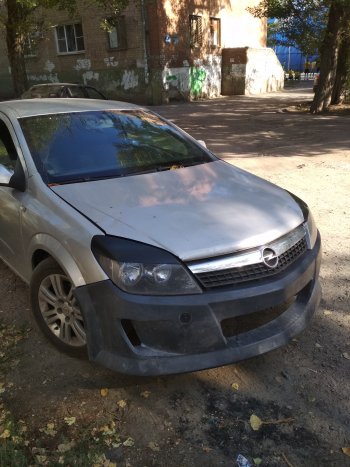 829 р. Реснички Global Tuning  Opel Astra ( H,  H GTC) (2004-2015) седан дорестайлинг, универсал, хэтчбек 3 дв. дорестайлинг, хэтчбек 5дв дорестайлинг, хэтчбек 3 дв. рестайлинг, универсал рестайлинг, хэтчбек 5дв рестайлинг (Неокрашенные)  с доставкой в г. Екатеринбург. Увеличить фотографию 23