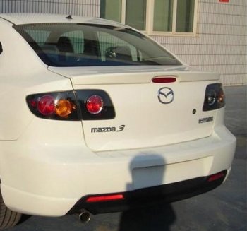 2 799 р. Лип спойлер Drive  Mazda 3/Axela  BK (2003-2009) дорестайлинг седан, рестайлинг седан (Неокрашенный)  с доставкой в г. Екатеринбург. Увеличить фотографию 3