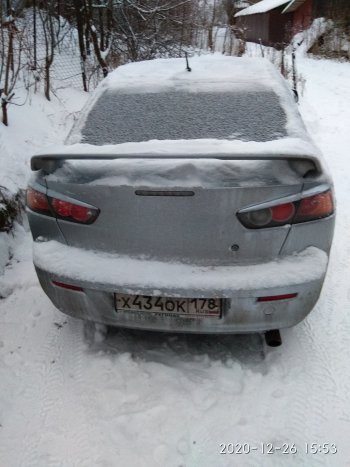 639 р. Реснички на фонари RA Mitsubishi Lancer 10 хэтчбэк дорестайлинг (2007-2010) (Неокрашенные)  с доставкой в г. Екатеринбург. Увеличить фотографию 4