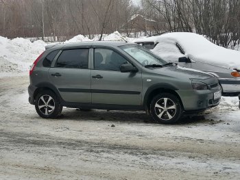 979 р. Арки крыльев Автостайл™ (декоративные, под установку с порогами, имеющие заходы на заднюю арку) Лада Калина 1117 универсал (2004-2013) (Поверхность шагрень)  с доставкой в г. Екатеринбург. Увеличить фотографию 6