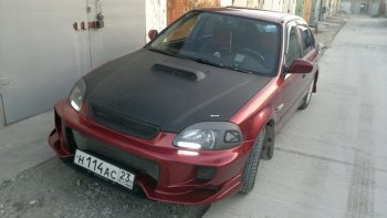 7 299 р. Передний бампер VeilSide Honda Civic EJ,EK,EM седан дорестайлинг (1995-1998) (кузов: седан)  с доставкой в г. Екатеринбург. Увеличить фотографию 4