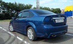 4 199 р. Пороги накладки FT  Ford Focus  2 (2004-2011)  седан дорестайлинг, универсал дорестайлинг, хэтчбэк 5 дв. дорестайлинг, седан рестайлинг, универсал рестайлинг, хэтчбэк 5 дв. рестайлинг (Неокрашенные)  с доставкой в г. Екатеринбург. Увеличить фотографию 3