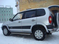 1 069 р. Пороги накладки KURAJ  Chevrolet Niva  2123 (2002-2008), Лада 2123 (Нива Шевроле) (2002-2008) (Глянец, Неокрашенные)  с доставкой в г. Екатеринбург. Увеличить фотографию 1