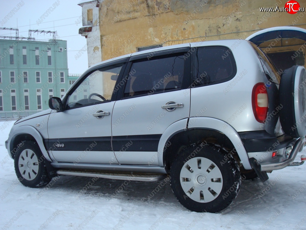 1 069 р. Пороги накладки KURAJ  Chevrolet Niva  2123 (2002-2008), Лада 2123 (Нива Шевроле) (2002-2008) (Глянец, Неокрашенные)  с доставкой в г. Екатеринбург