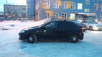 3 169 р. Пороги накладки Атланта Chevrolet Lacetti хэтчбек (2002-2013) (Неокрашенные)  с доставкой в г. Екатеринбург. Увеличить фотографию 2