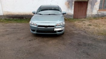 929 р. Подиум гос. номера EVO №1 Mitsubishi Lancer 10 хэтчбэк дорестайлинг (2007-2010) (Гладкий пластик)  с доставкой в г. Екатеринбург. Увеличить фотографию 6