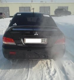 3 999 р. Средний спойлер 2.0 стандарт Mitsubishi Lancer 9 2-ой рестайлинг седан (2005-2009) (Без места под стоп-сигнал, Неокрашенный)  с доставкой в г. Екатеринбург. Увеличить фотографию 4