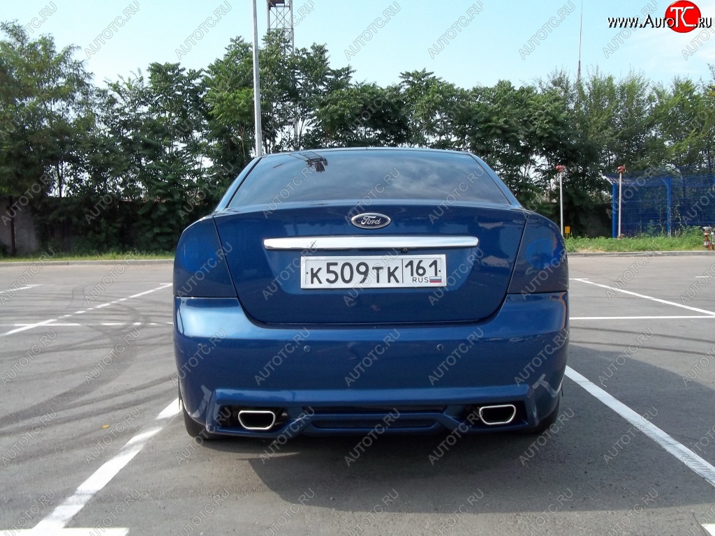 17 999 р. Задний бампер M-VRS Ford Focus 2 седан рестайлинг (2007-2011) (Неокрашенный)  с доставкой в г. Екатеринбург