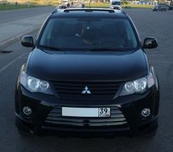 679 р. Радиаторная решётка Sport Mitsubishi Outlander XL (CW)  дорестайлинг (2005-2009) (Неокрашенная)  с доставкой в г. Екатеринбург. Увеличить фотографию 12