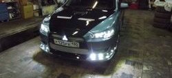 31 799 р. Пластиковый капот Evo Mitsubishi Lancer 10 хэтчбэк дорестайлинг (2007-2010) (Неокрашенный)  с доставкой в г. Екатеринбург. Увеличить фотографию 7