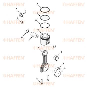 659 р. Форсунка охлаждения поршня ISF2.8 (5257526) HAFFEN ГАЗ ГАЗель Next A62,А65 автобус (2016-2024)  с доставкой в г. Екатеринбург. Увеличить фотографию 4