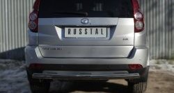 9 999 р. Защита заднего бампера (Ø75x42 мм, нержавейка) Russtal  Great Wall Hover H3 (2014-2016)  рестайлинг  с доставкой в г. Екатеринбург. Увеличить фотографию 1