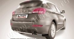 Защита заднего бампера из короткой трубы диаметром 57 мм Slitkoff Haval (Хавал) H2 (Н2) (2014-2021)