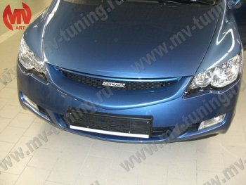 4 599 р. Решетка радиатора MUGEN  Honda Civic  FD (2005-2008) седан дорестайлинг (Неокрашенная)  с доставкой в г. Екатеринбург. Увеличить фотографию 3