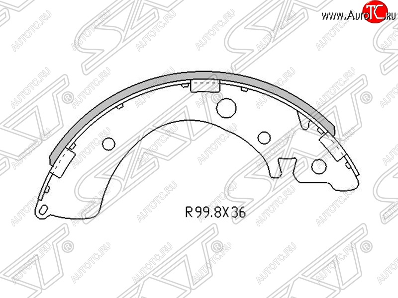 1 299 р. Колодки тормозные задние SAT  Honda Civic ( EJ,EK,EM,  EP,  EU) - HR-V  GH1,GH2  с доставкой в г. Екатеринбург