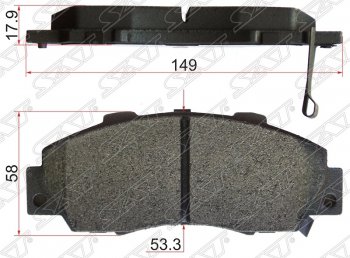 Колодки тормозные передние SAT Honda Civic (EJ,EK,EM), CR-V (RD1,RD2,RD3), HR-V (GH1,GH2,  GH3, GH4,  GH1, GH2,  RU), Odyssey (1,  2,  3), StepWagon (RF1,RF2,  RF3,RF4,  RG,  RK)