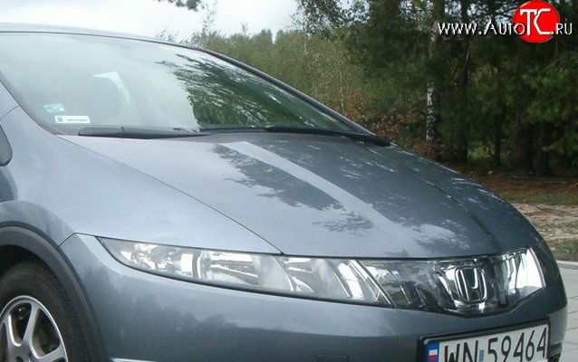 12 899 р. Пластиковый капот Standart Honda Civic FK,FN хэтчбэк 5 дв. дорестайлинг (2005-2008)  с доставкой в г. Екатеринбург