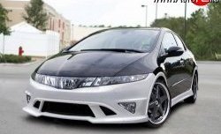 4 499 р. Пороги накладки NeoDesign Honda Civic FK,FN хэтчбэк 5 дв. дорестайлинг (2005-2008)  с доставкой в г. Екатеринбург. Увеличить фотографию 2