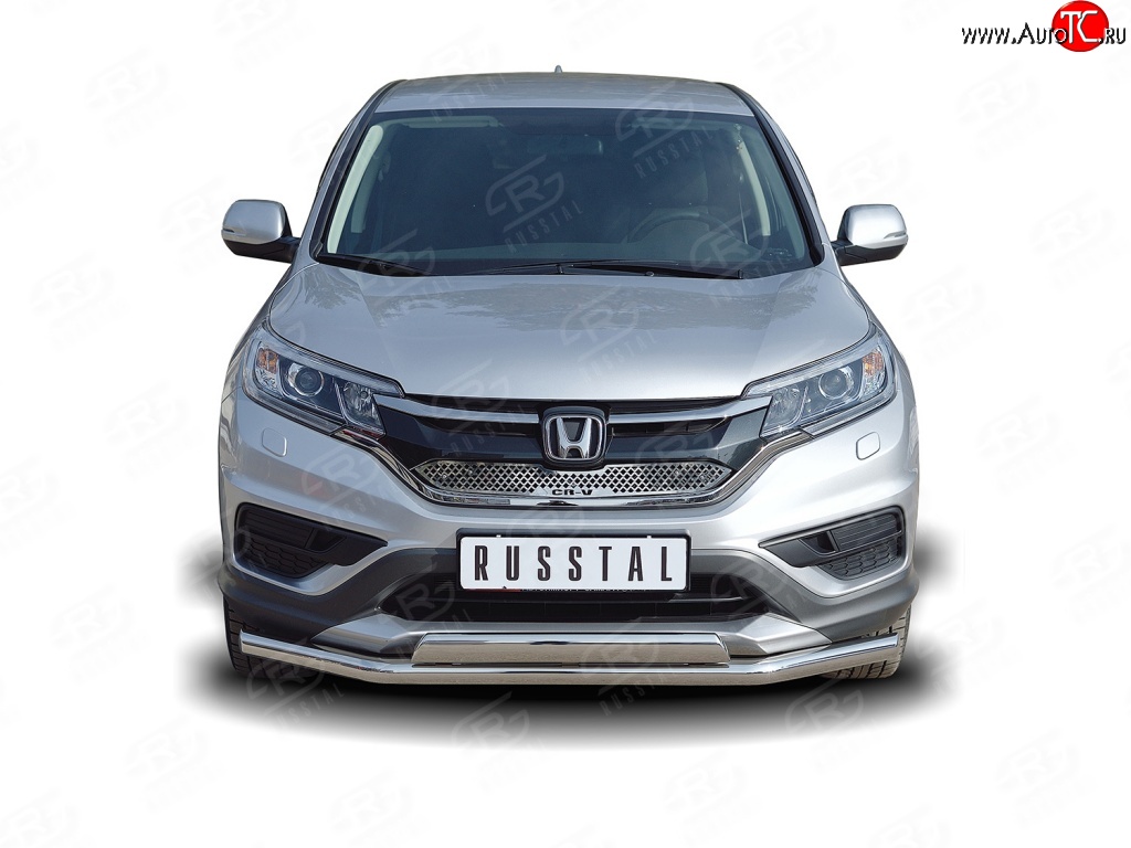 2 899 р. Решётка радиатора (рестайлинг) Russtal Honda CR-V RM1,RM3,RM4 дорестайлинг (2012-2015) (Неокрашенная)  с доставкой в г. Екатеринбург