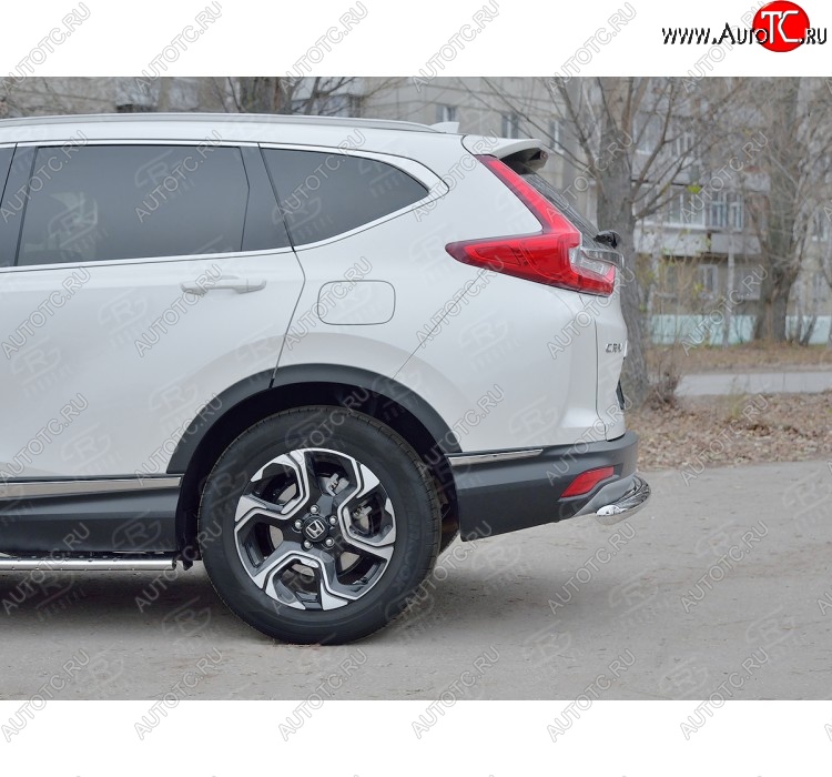 11 999 р. Защита заднего бампера (Ø63 мм, нержавейка) Russtal Honda CR-V RW,RT дорестайлинг (2016-2020)  с доставкой в г. Екатеринбург