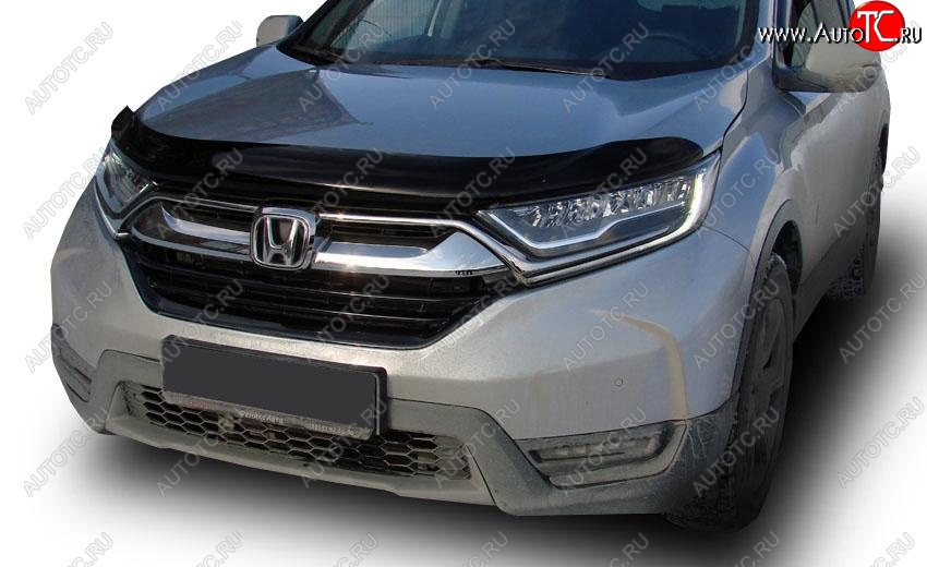 4 599 р. Дефлектор капота SIM Honda CR-V RW,RT дорестайлинг (2016-2020)  с доставкой в г. Екатеринбург