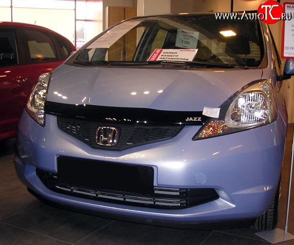 3 199 р. Дефлектор капота NovLine  Honda Jazz (2008-2015)  с доставкой в г. Екатеринбург