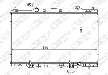 Радиатор двигателя SAT (пластинчатый, 2.0, МКПП/АКПП) Honda Stream 1 RN1,RN3  дорестайлинг (2000-2004)