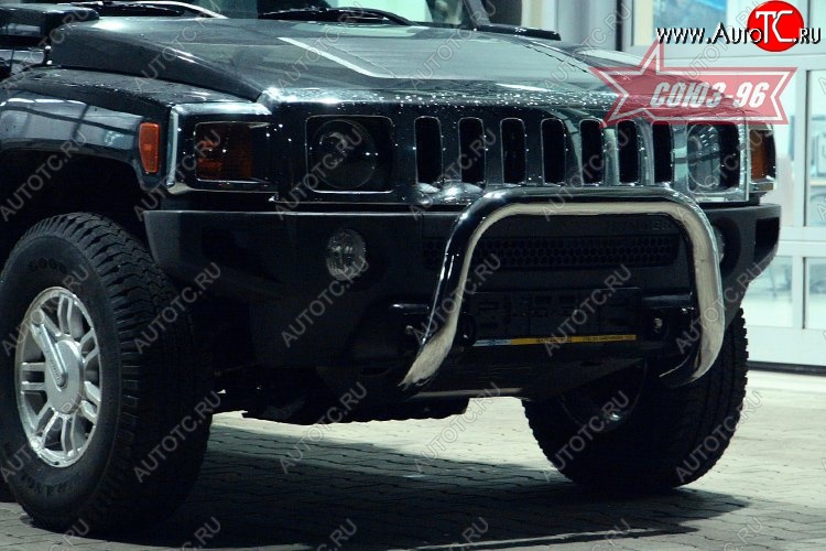 20 654 р. Защита переднего бампера Souz-96 (d76) HUMMER H3 (2005-2010)  с доставкой в г. Екатеринбург