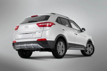 9 399 р. Накладка заднего бампера Xmug  Hyundai Creta  GS (2015-2021) дорестайлинг, рестайлинг (Неокрашенная)  с доставкой в г. Екатеринбург. Увеличить фотографию 4